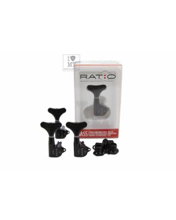 GRAPH TECH PRB-4400-BO Bass Ratio 4 in line Y key Black Кілки для бас-гітари