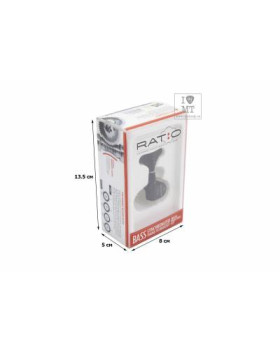 GRAPH TECH PRB-4400-BO Bass Ratio 4 in line Y key Black Кілки для бас-гітари-foto8