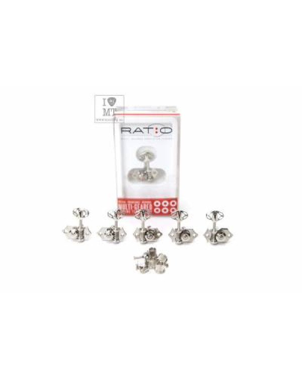 GRAPH TECH PRN-3411-N0 Acoustic 3+3 Skeleton Button Nickel Кілки для гітари
