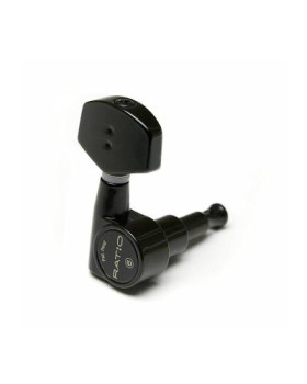 GRAPH TECH PRL-9721-B0 Staggered Electric Locking 6 In-line Black 2 Pin Кілки для гітари