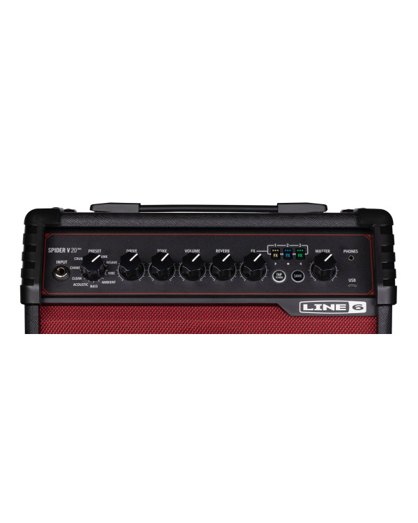 LINE6 SPIDER V 20 MKII RED Limited Edition
