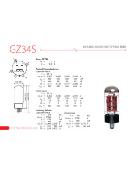 Лампа для підсилювача JJ ELECTRONIC GZ34S - 5AR4-foto2