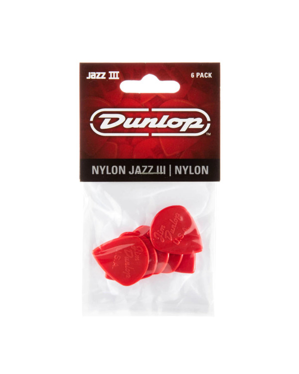 Набір медіаторів DUNLOP JAZZ III NYLON PICK