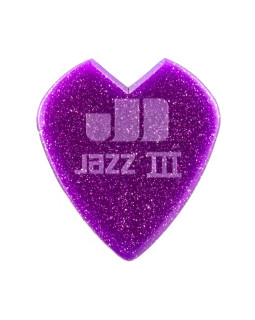 Набір медіаторів DUNLOP KIRK HAMMETT JAZZ III PICK PURPLE SPARKLE-foto3