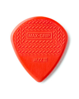 DUNLOP Nylon Jazz Max Grip 3N-Red, Набір медіаторів, 6 шт.