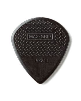DUNLOP 471P3S NYLON Jazz Max Grip 3S-Black, Набір медіаторів, 6 шт.