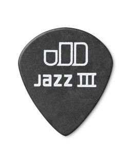 Набір медіаторів DUNLOP TORTEX PITCH BLACK JAZZ III PICK 1.0MM-foto2