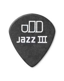 Набір медіаторів DUNLOP TORTEX PITCH BLACK JAZZ III PICK 1.14MM-foto2