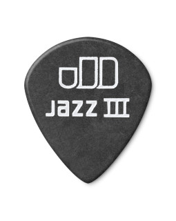 Набір медіаторів DUNLOP TORTEX PITCH BLACK JAZZ III PICK 1.35MM-foto2
