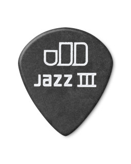 Набір медіаторів DUNLOP TORTEX PITCH BLACK JAZZ III PICK 1.50MM-foto2