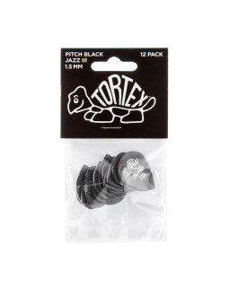 Набір медіаторів DUNLOP TORTEX PITCH BLACK JAZZ III PICK 1.50MM-foto3