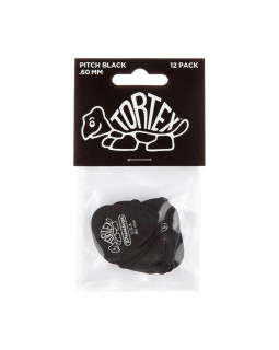 Набір медіаторів DUNLOP TORTEX PITCH BLACK STANDARD PICK .60MM-foto3