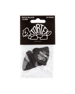 Набір медіаторів DUNLOP TORTEX PITCH BLACK STANDARD PICK .73MM-foto3