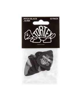 Набір медіаторів DUNLOP TORTEX PITCH BLACK STANDARD PICK .73MM-foto3