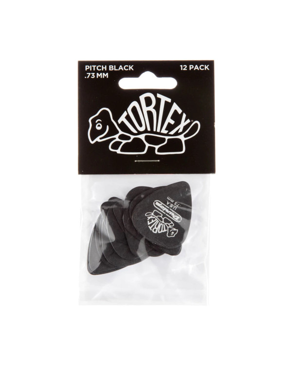 Набір медіаторів DUNLOP TORTEX PITCH BLACK STANDARD PICK .73MM