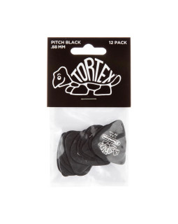 Набір медіаторів DUNLOP TORTEX PITCH BLACK STANDARD PICK .88MM-foto3