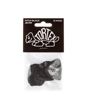 Набір медіаторів DUNLOP TORTEX PITCH BLACK STANDARD PICK .88MM-foto3