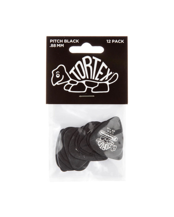 Набір медіаторів DUNLOP TORTEX PITCH BLACK STANDARD PICK .88MM