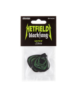 Набір медіаторів DUNLOP HETFIELD'S BLACK FANG PICK .73MM (6 шт)-foto2