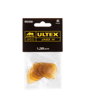 Набір медіаторів DUNLOP ULTEX JAZZ III PICK 1.38MM-foto3