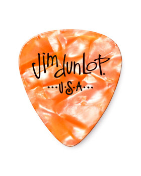 Набір медіаторів DUNLOP CELLULOID ORANGE PEARLOID PICK MEDIUM