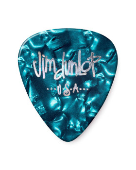 Набір медіаторів DUNLOP CELLULOID TURQUOISE PEARLOID PICK HEAVY