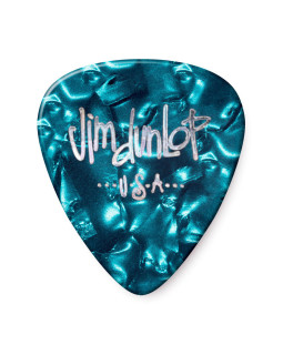 Набір медіаторів DUNLOP CELLULOID TURQUOISE PEARLOID PICK MEDIUM