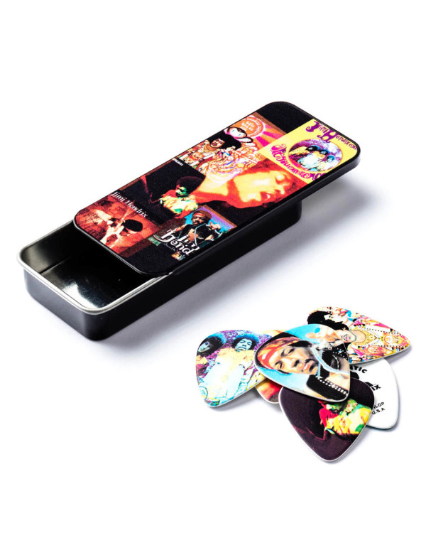 Набір медіаторів DUNLOP JIMI HENDRIX MONTAGE PICK TIN (HEAVY)