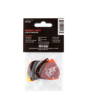 Набір медіаторів DUNLOP GUITAR PICK LT/MD VARIETY PACK (12 шт)-foto2