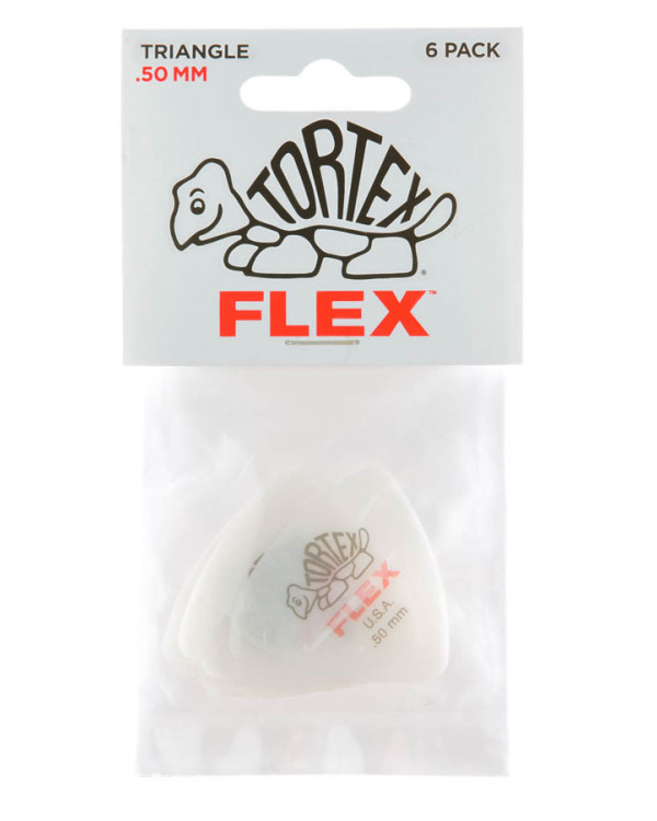 Набір медіаторів DUNLOP TORTEX FLEX TRIANGLE PICK .50MM