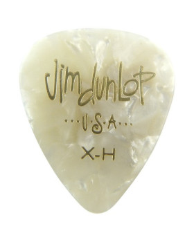 Набір медіаторів DUNLOP CELLULOID WHITE PEARLOID PICK EXTRA HEAVY
