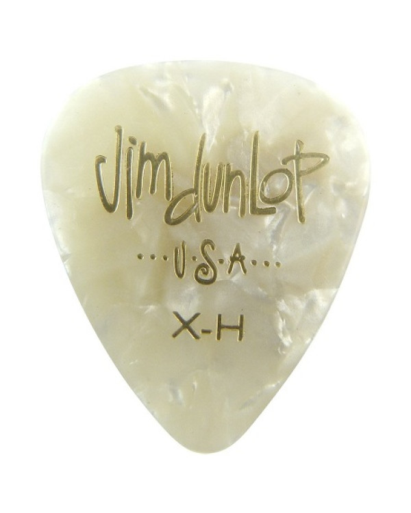 Набір медіаторів DUNLOP CELLULOID WHITE PEARLOID PICK EXTRA HEAVY