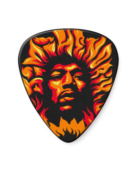 Набір медіаторів DUNLOP JIMI HENDRIX '69 PSYCH SERIES VOODOO FIRE GUITAR PICK (HEAVY)