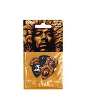 Набір медіаторів DUNLOP JIMI HENDRIX '69 PSYCH SERIES VOODOO FIRE GUITAR PICK (HEAVY)-foto3