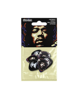 Набір медіаторів DUNLOP JIMI HENDRIX '69 PSYCH SERIES STAR HAZE GUITAR PICK (HEAVY)-foto3