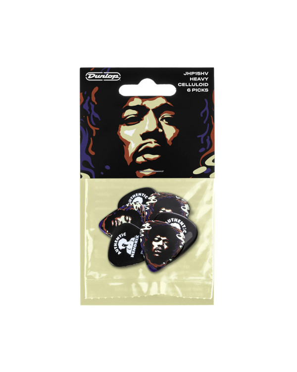 Набір медіаторів DUNLOP JIMI HENDRIX '69 PSYCH SERIES STAR HAZE GUITAR PICK (HEAVY)