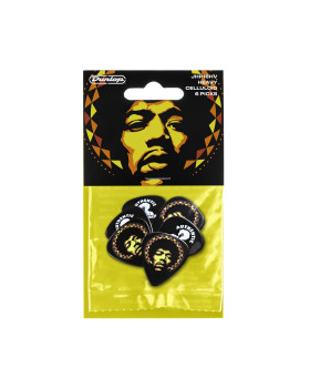 Набір медіаторів DUNLOP JIMI HENDRIX '69 PSYCH SERIES AURA MANDALA GUITAR PICK (HEAVY)-foto3