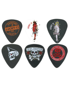 Набір медіаторів DUNLOP LUCKY 13 ARTIST SERIES PICK .73MM