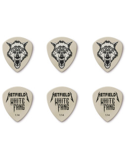 Набір медіаторів DUNLOP HETFIELD'S WHITE FANG CUSTOM FLOW PICK TIN 1.14MM-foto2