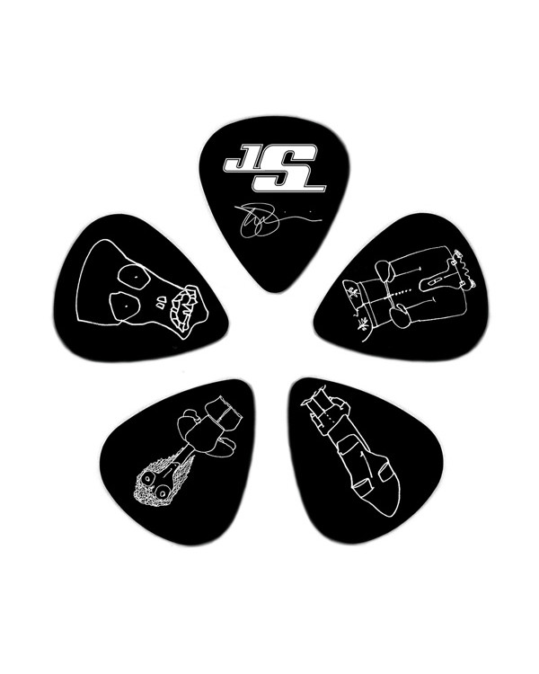 Набір медіаторів PLANET WAVES JOE SATRIANI SIGNATURE GUITAR PICKS, BLACK (Heavy Gauge)