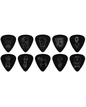 Набір медіаторів PLANET WAVES JOE SATRIANI SIGNATURE GUITAR PICKS, BLACK (Heavy Gauge)-foto3
