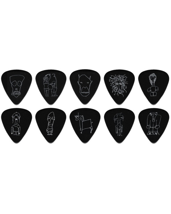 Набір медіаторів PLANET WAVES JOE SATRIANI SIGNATURE GUITAR PICKS, BLACK (Heavy Gauge)