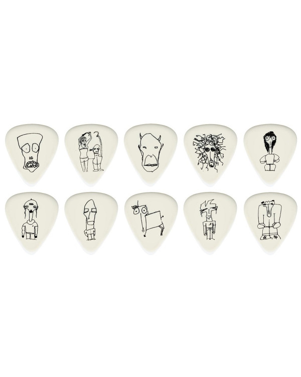 Набір медіаторів PLANET WAVES JOE SATRIANI SIGNATURE GUITAR PICKS, WHITE (Light Gauge)