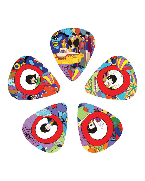Набір медіаторів D'ADDARIO YELLOW SUBMARINE 50TH ANNIVERSARY GUITAR PICKS (LIGHT)