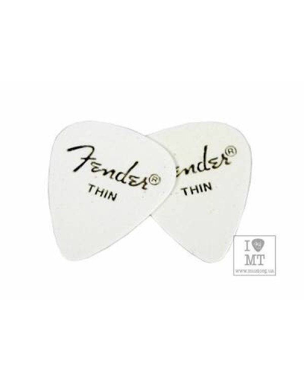 FENDER 351 PICKS WHITE THIN Набір медіаторів
