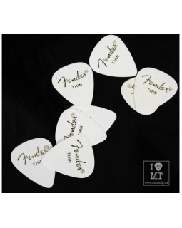 FENDER 351 PICKS WHITE THIN Набір медіаторів-foto3