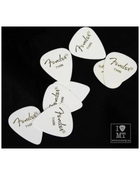 FENDER 351 PICKS WHITE THIN Набір медіаторів-foto3