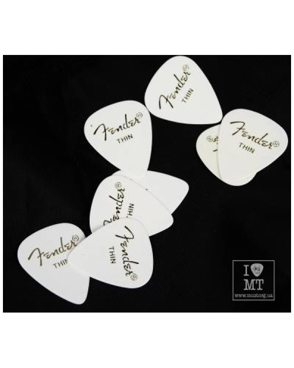 FENDER 351 PICKS WHITE THIN Набір медіаторів