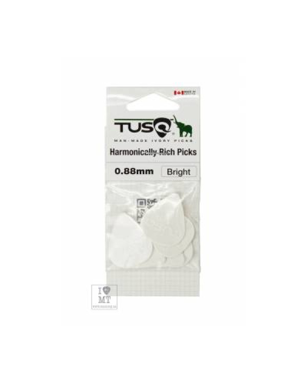 GRAPH TECH PQP-0088-W6 Туск STANDARD PICK 0.88MM WHITE (BRIGHT) 6 PACK Набір медіаторів