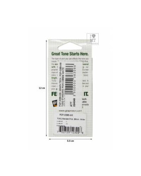 GRAPH TECH PQP-0088-W6 Туск STANDARD PICK 0.88MM WHITE (BRIGHT) 6 PACK Набір медіаторів-foto5